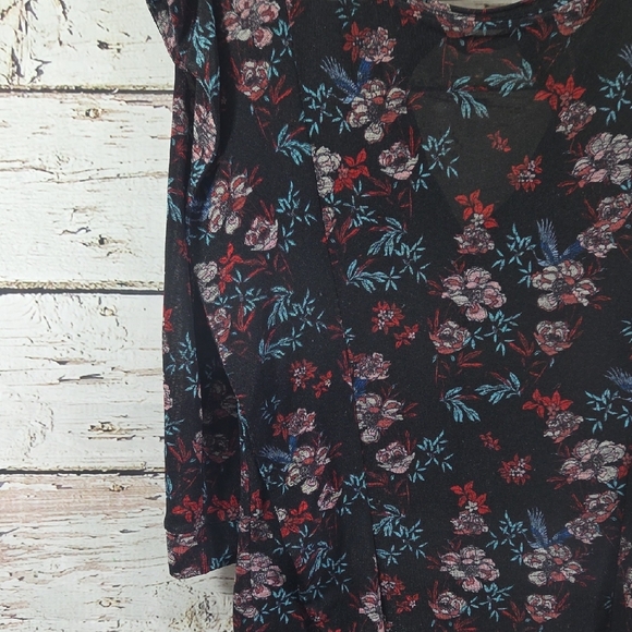 Free People Floral Print Women's Top XS - Picture 3 of 7